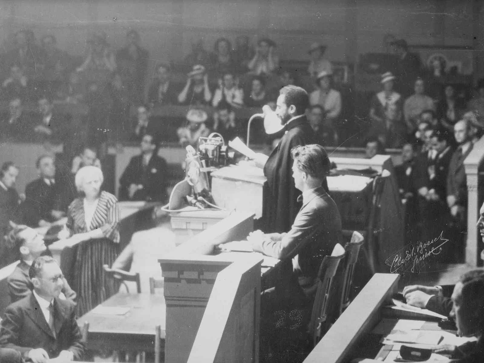 On 30 June 1936, Haile Selassie called on the League of Nations to support Ethiopia against invasion by Italy.