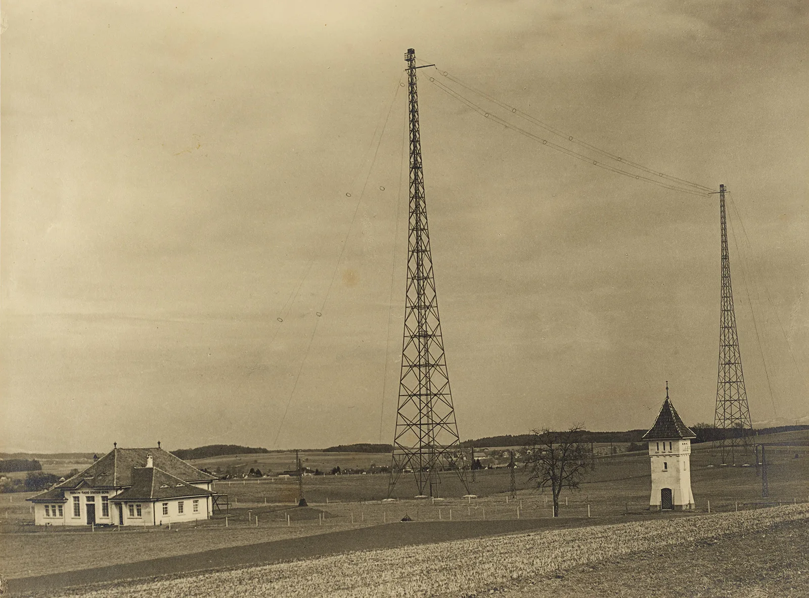 Antenne der Marconi Radio Station AG in Münchenbuchsee