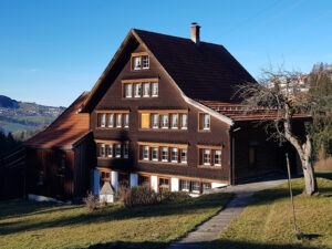 Appenzell farmhouse in Rehetobel (Canton of Appenzell Ausserrhoden) dating from the 19th century.
