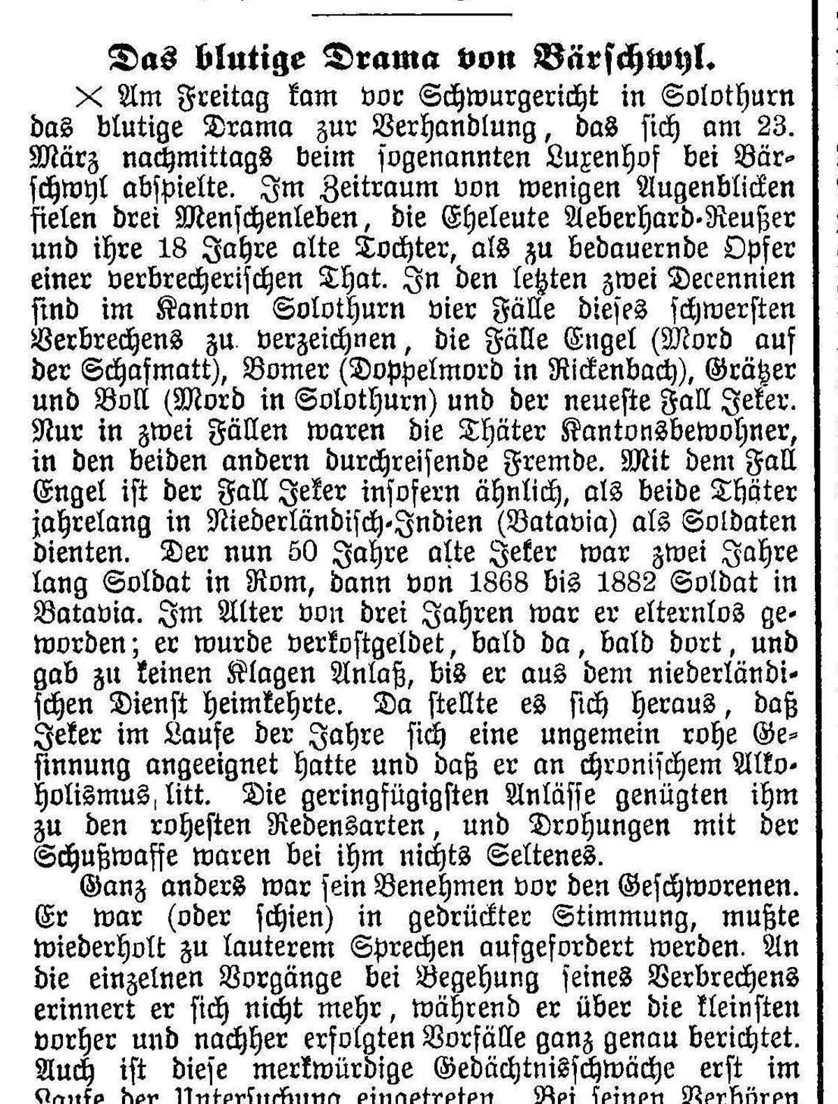 Artikel im «Bund» vom 25. Mai 1896.