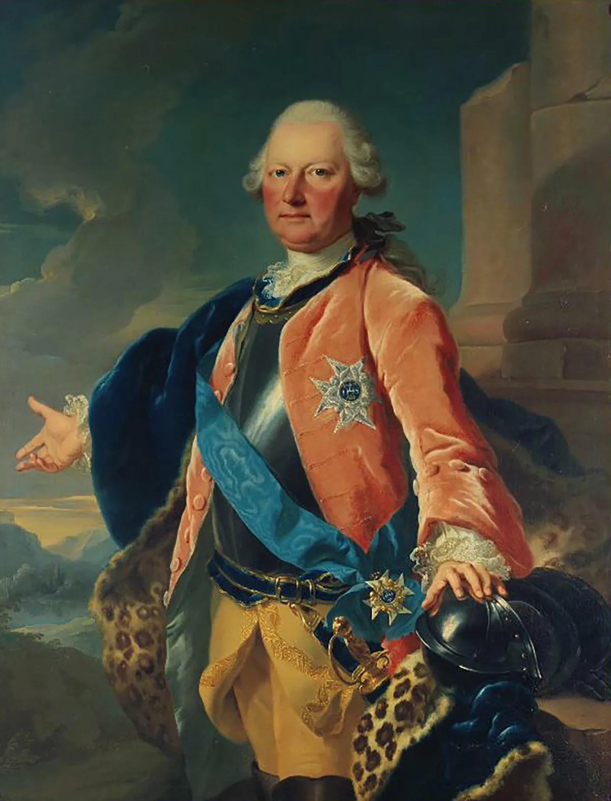 Der neue Ehemann: Baron Auguste Maurice de Donop, entstanden im Atelier de Louis Tocqué, um 1748.