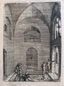 A bathing cellar from Bad Ems (Germany) similar to the bathing cellar in the “Ochsen” is depicted in Wilhelm Dilich’s “Hessische Chronika”, the Hessian Chronicle, published in Kassel in 1607.