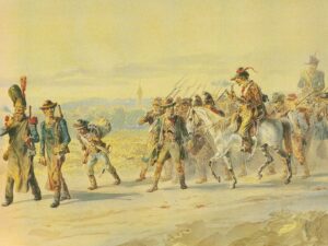 Baden’s revolutionaries on the run. Painted by Friedrich Kaiser circa 1850.