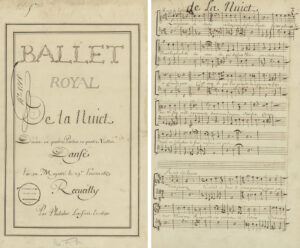 Cover and inside of a score edition from 1690.