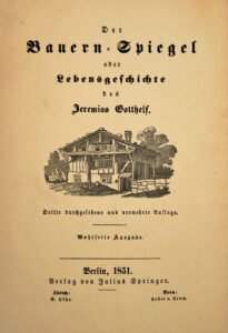 Page de couverture du Miroir des paysans dans une édition de 1851, publiée par Julius Springer Berlin.