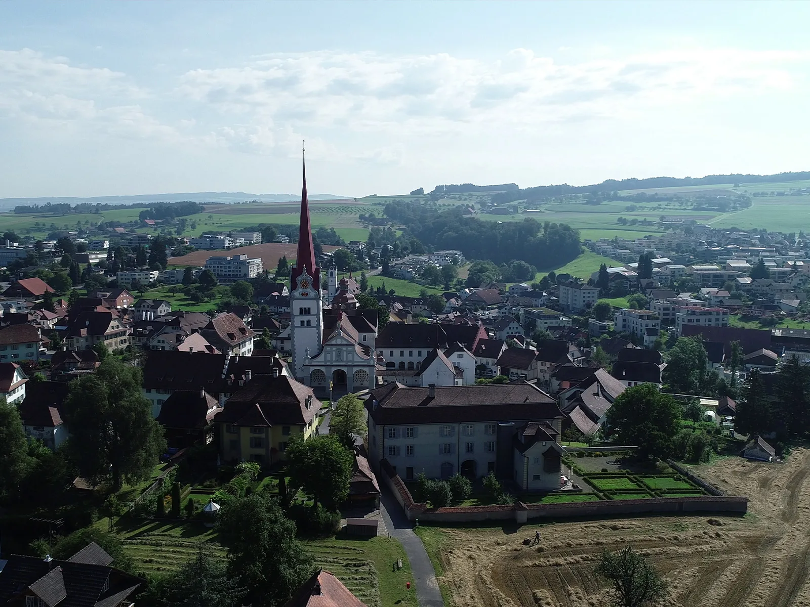 Beromünster aus der Luft.