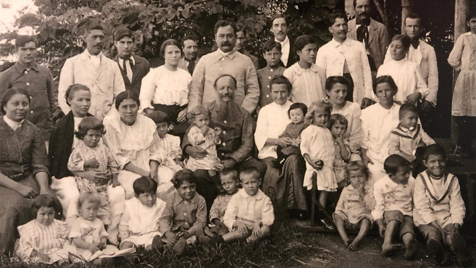 Die Familie Bertoni, nach 1900.