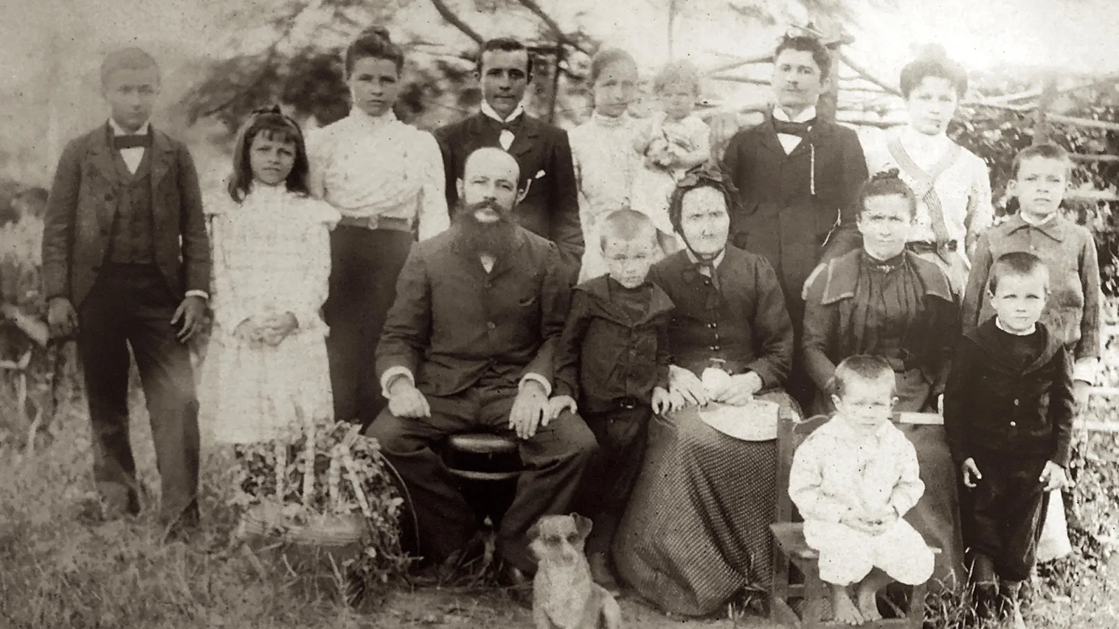 Die Familie Bertoni, vor 1900.