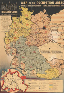 Besatzungszonen in Deutschland 1945-1948.