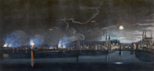 Premier bombardement de Zurich dans le soi-disant Guerre des Bâtons de 1802.