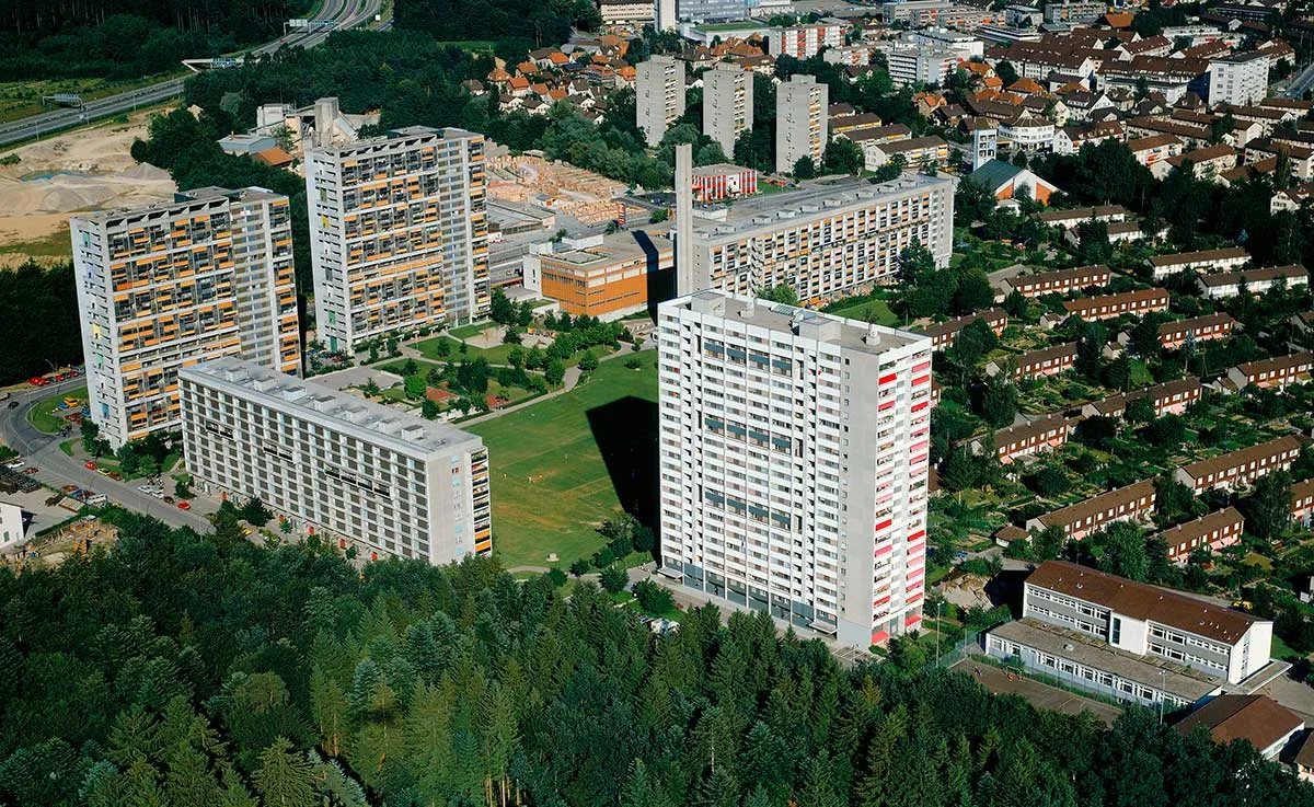 Das heilige Land in Bern. Bern, Überbauung Bethlehemacker, 1982.