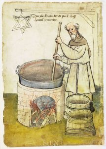 A brewer at work, c. 1425.