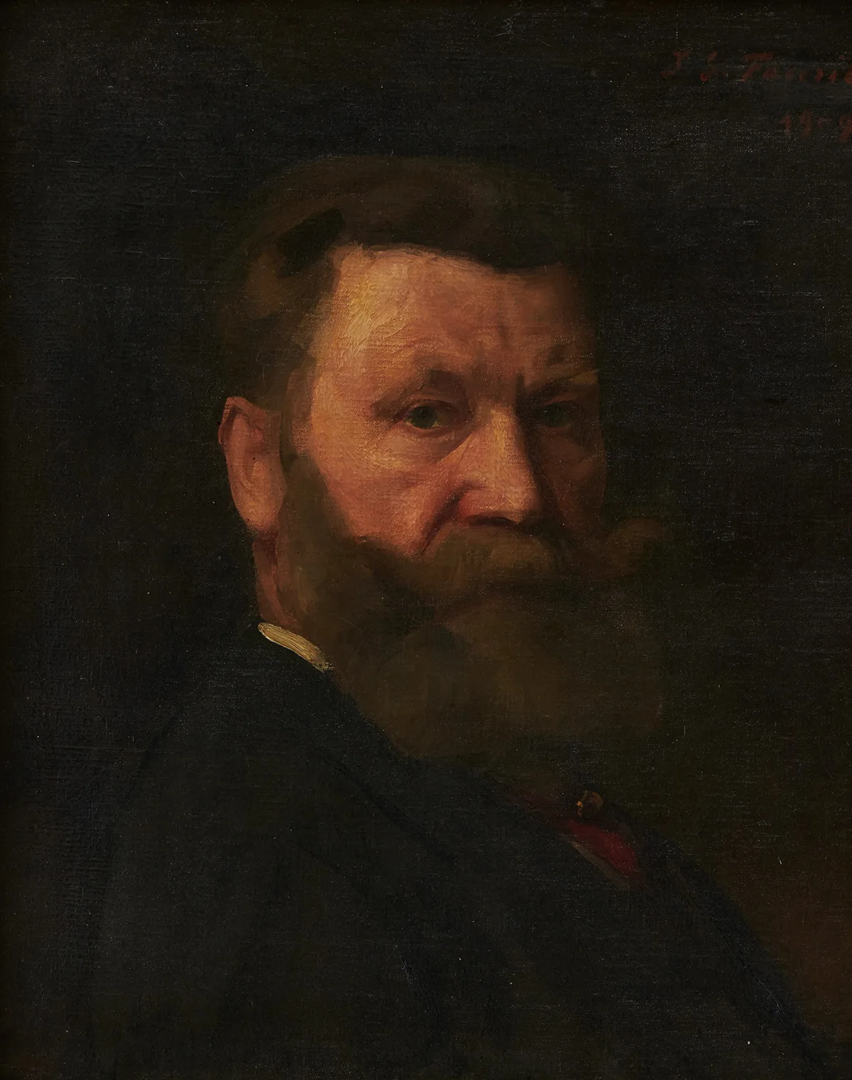 Porträt von Karl Silvan Bossard, gemalt von Jean Syndon-Faurie, 1909.