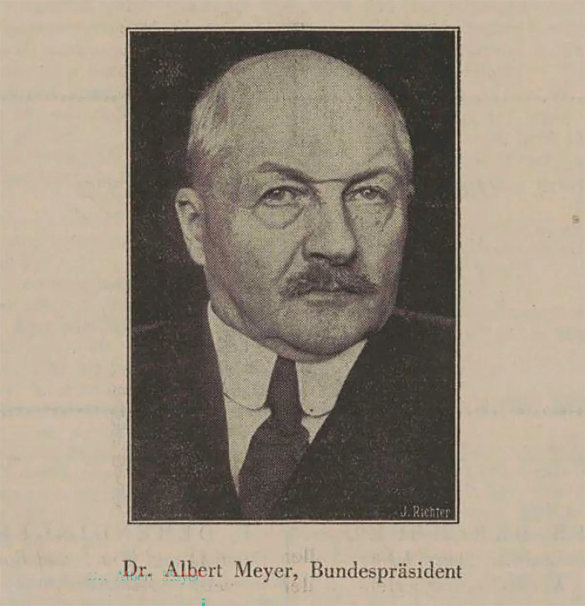 Der Bundespräsident von 1936 war der Freisinnige Albert Meyer.