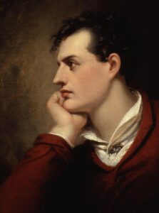 Portrait of George Gordon Byron from the year 1813.