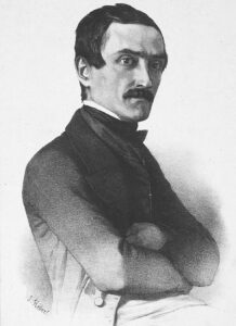Portrait d’Alexandre Calame, vers 1850.