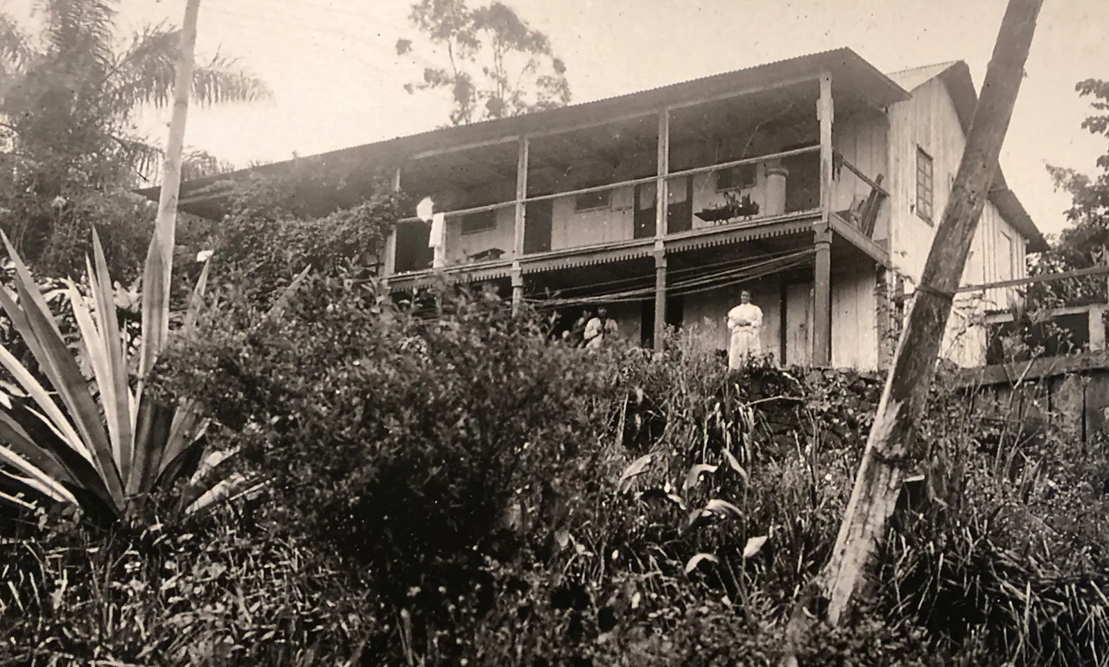 Haus der Familie Bertoni, um 1900.