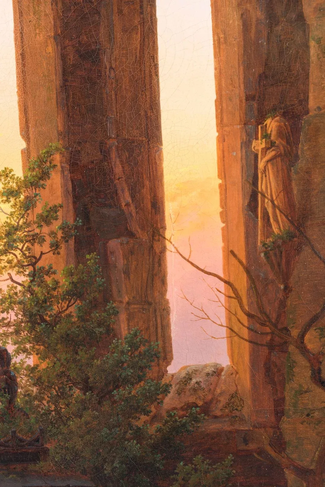 Caspar David Friedrich, Huttens Grab, 1823 (Detail).