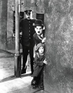 Even in death he continued to keep the police on their toes: Charlie Chaplin in 'The Kid'.