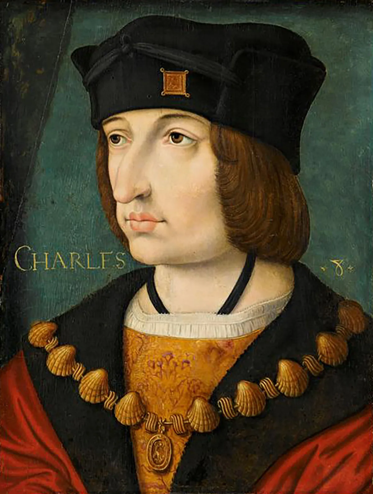 Porträt von König Karl VIII. von Frankreich (1470–1498).