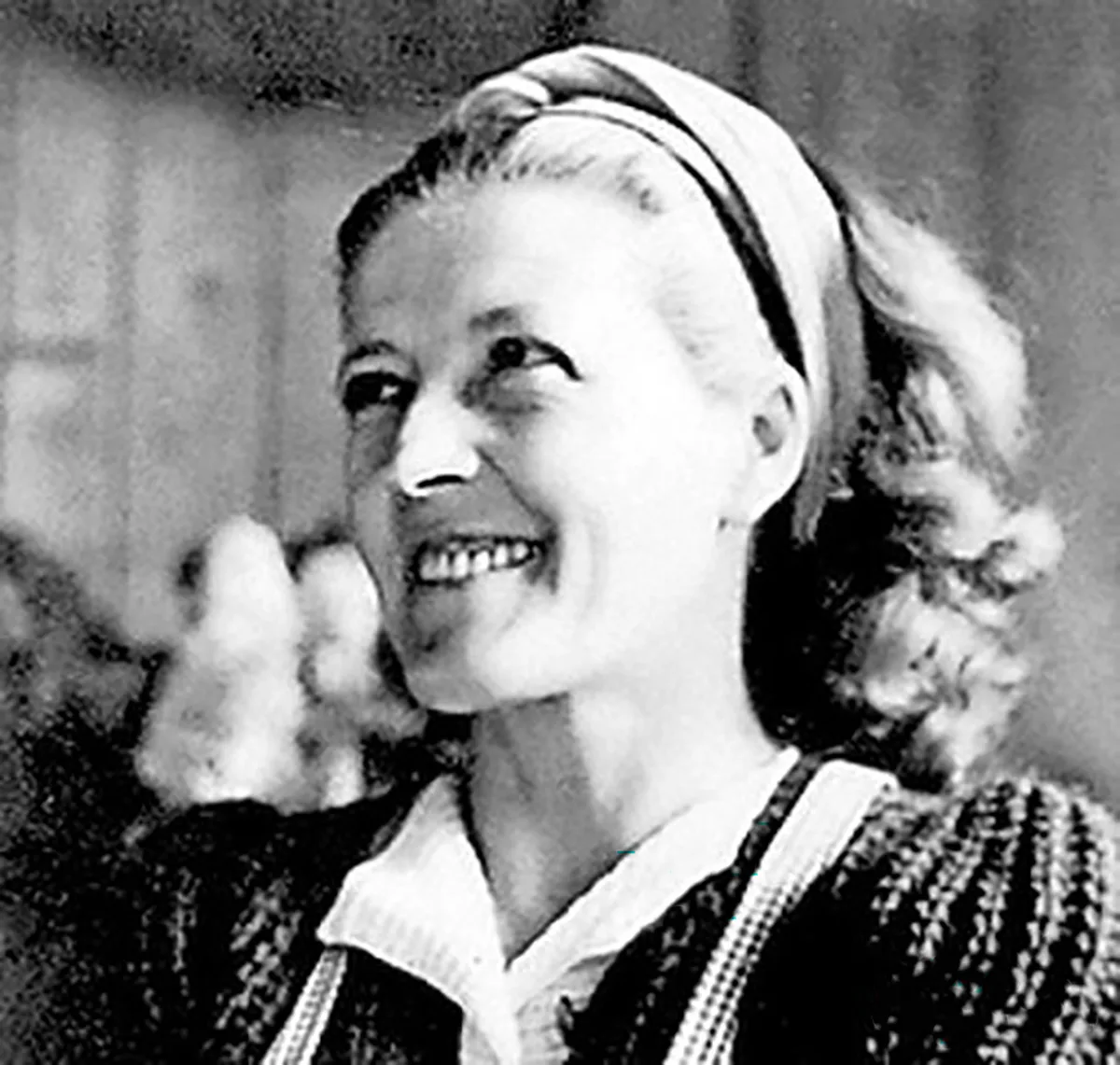 Porträt von Clara Thalmann, aufgenommen 1936.