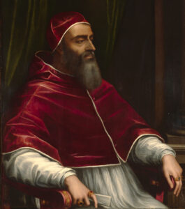 Pope Clement VII in a painting by Sebastiano del Piombo, circa 1531.