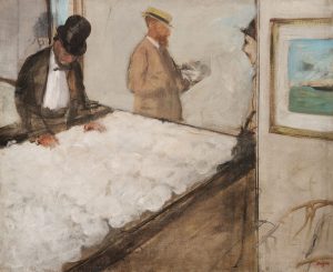 Edgar Degas Gemälde Cotton Merchants in New Orleans von 1873.