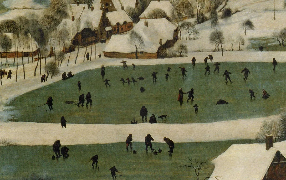 Pieter Bruegel: Menschen am Eis.