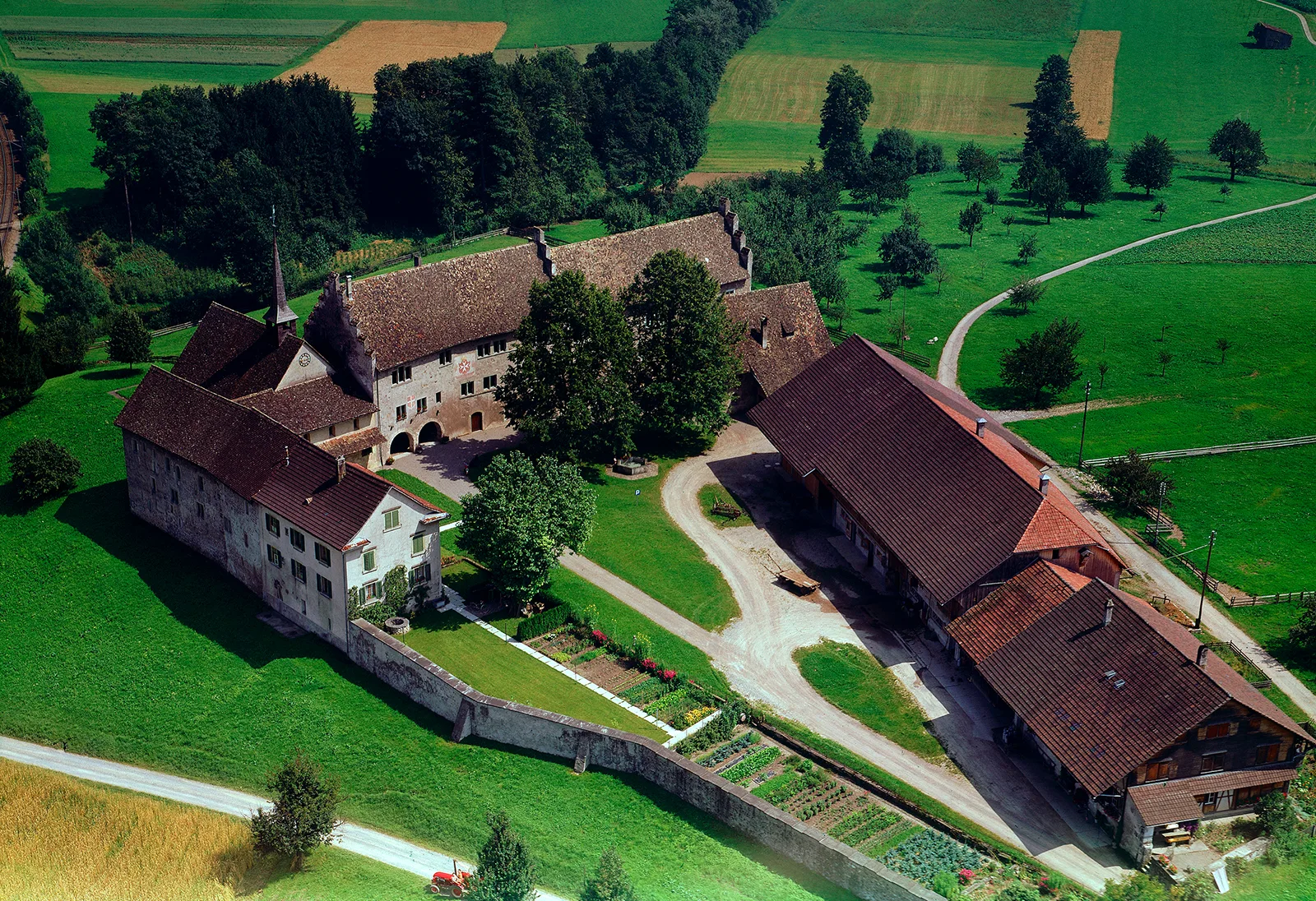 Das Ritterhaus in Bubikon um 1965.