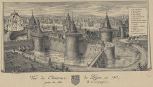 Das Schloss von Dijon um 1512.