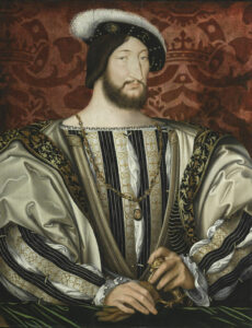 The French King François I (1494-1547) in a portrait by Jean Clouet.