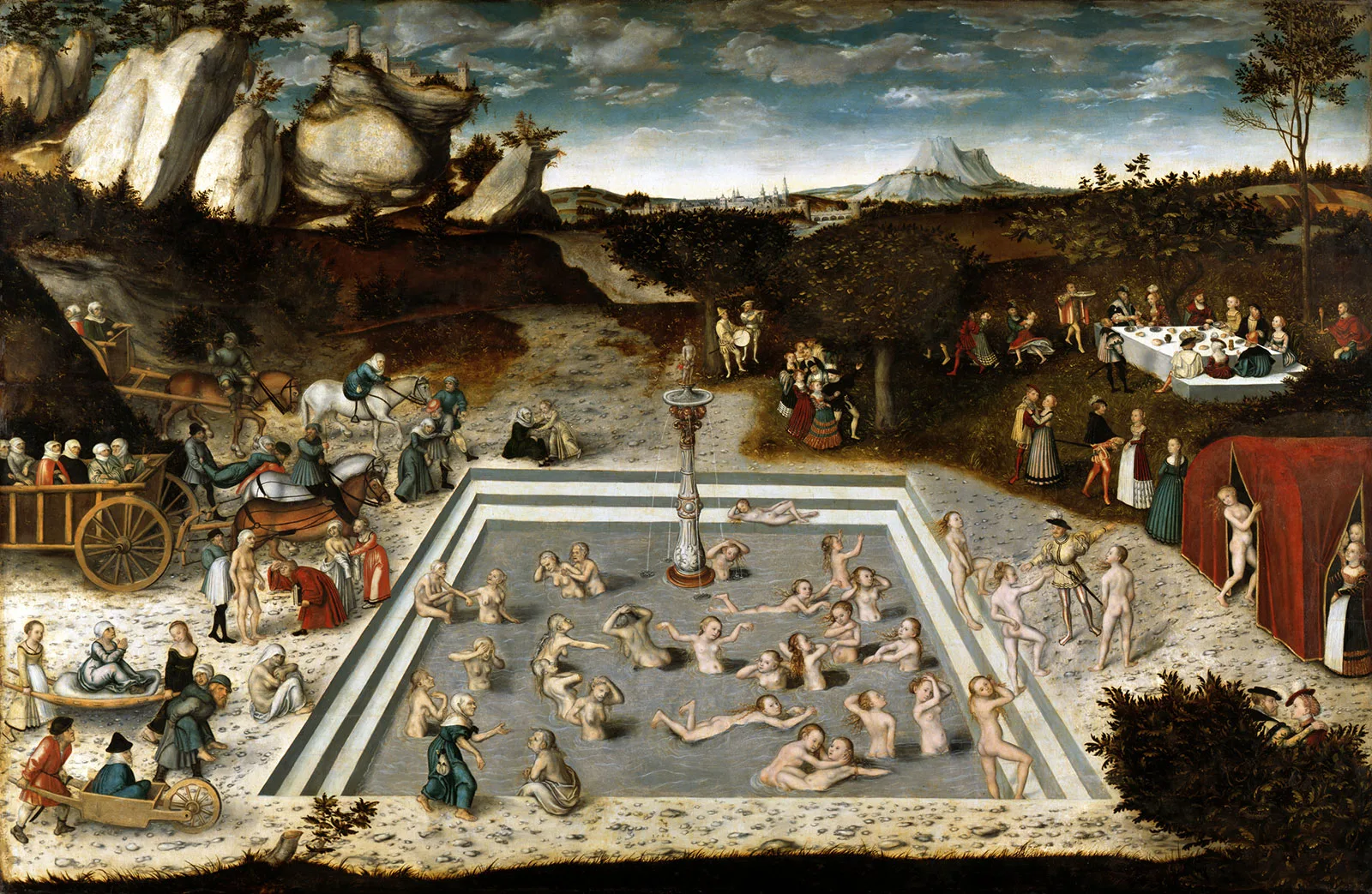 Lucas Cranach d. Ä., Der Jungbrunnen, 1546.