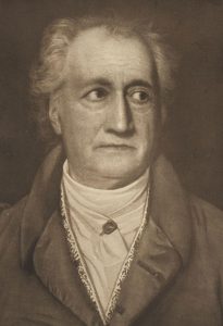 Porträt von Goethe, 1828.