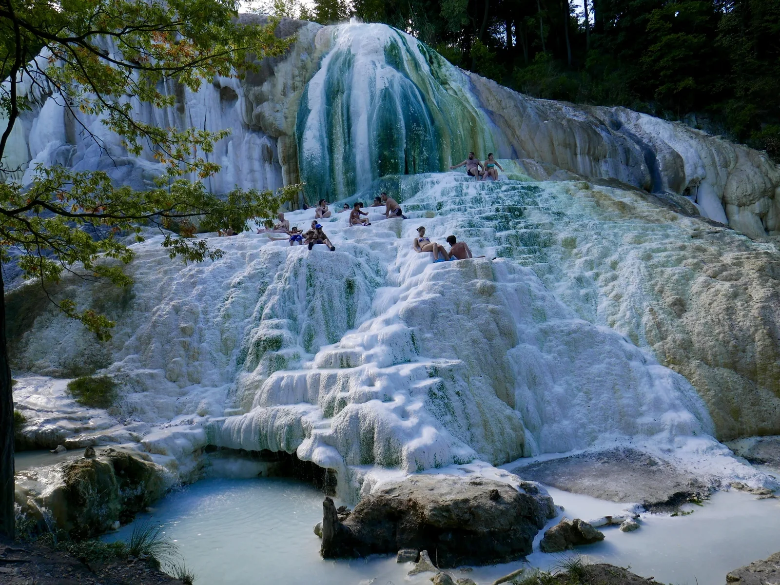 Die Bagni San Filippo in der Toskana.