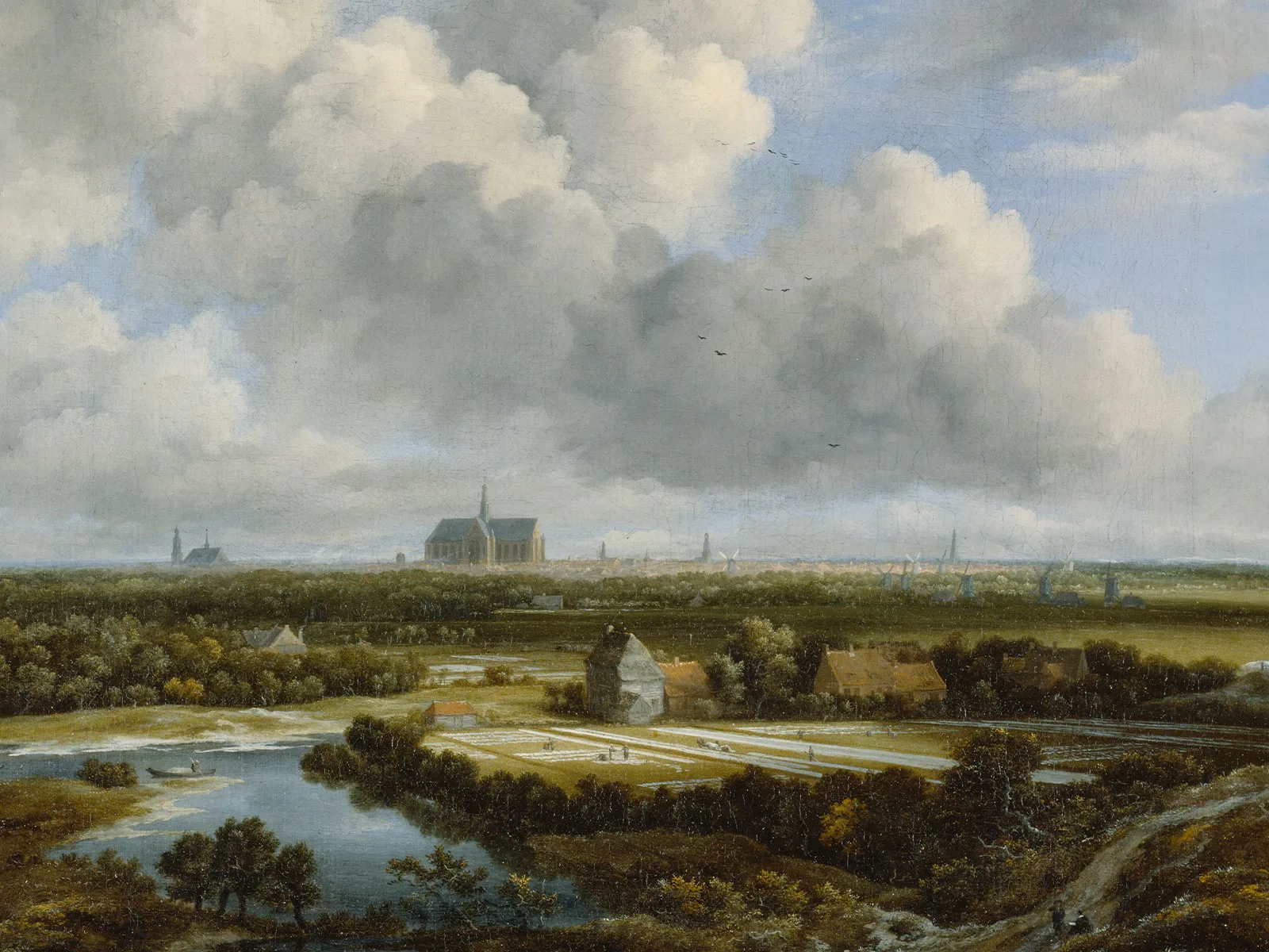 Die Bleichen von Haarlem, von Jacob van Ruisdael, um 1670/1675.