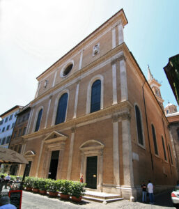 L’église Santa Maria dell’Anima à Rome, lieu de sépulture de Mathieu Schiner. Sa tombe a aujourd’hui disparu.