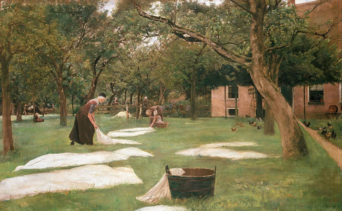 Die Rasenbleiche, von Max Liebermann, 1882.