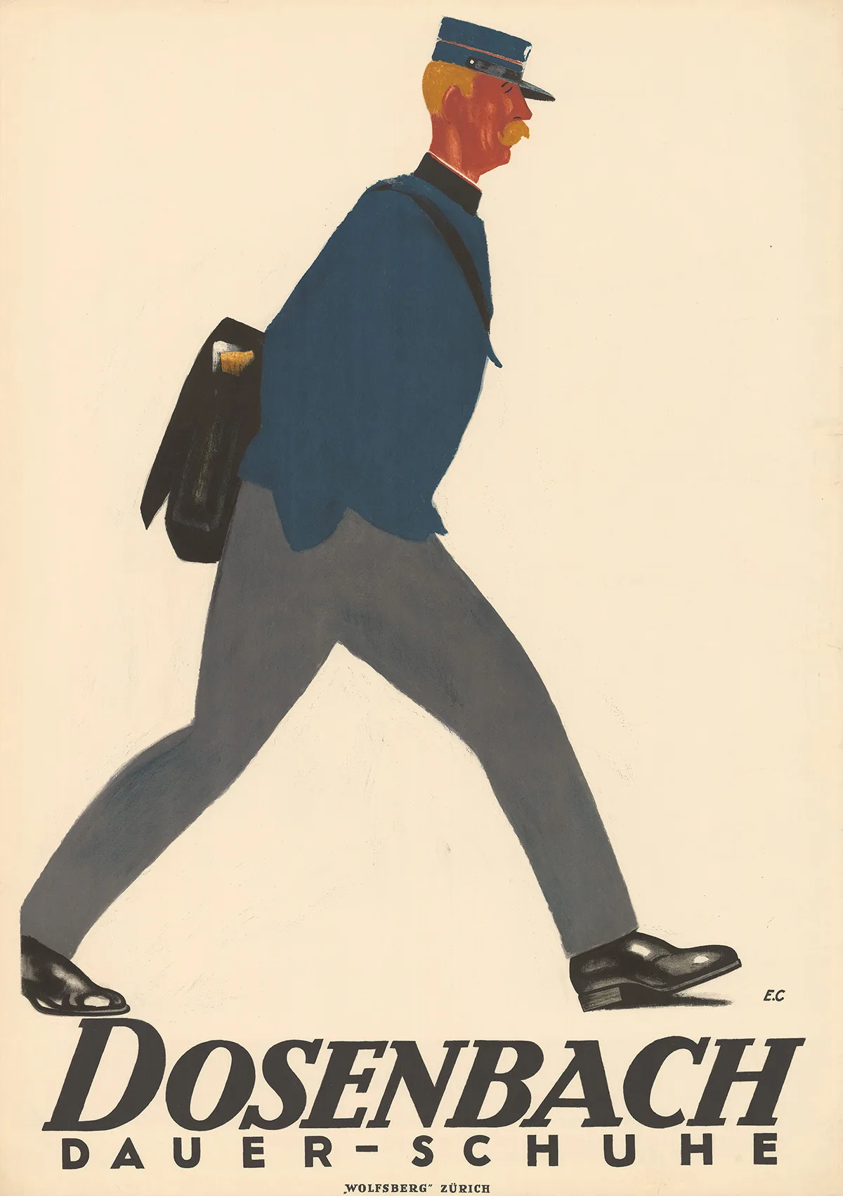 Dosenbachwerbung von Emil Cardinaux aus dem Jahr 1927.