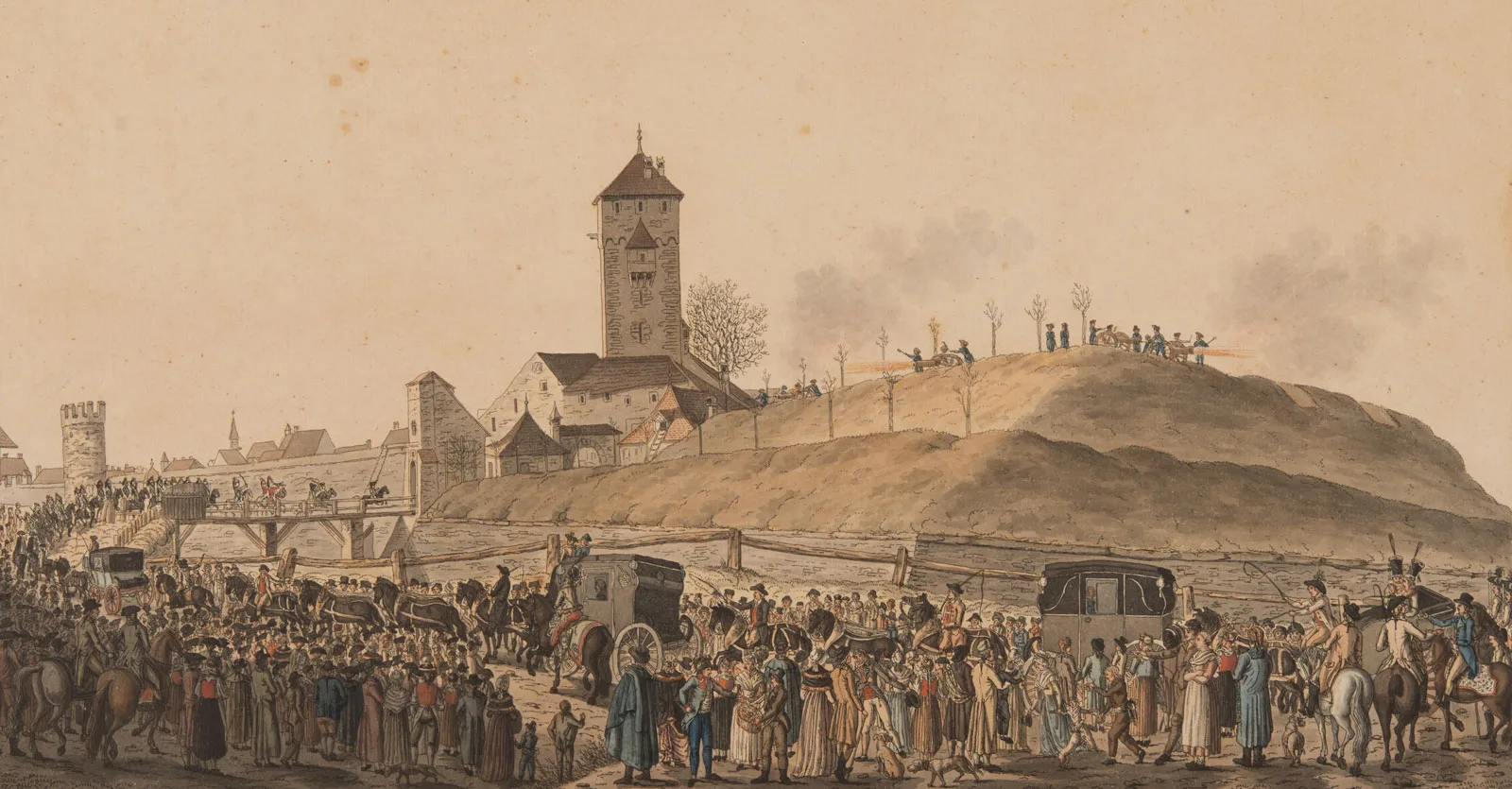 Einzug von Napoleon Bonaparte in Basel, 1797.