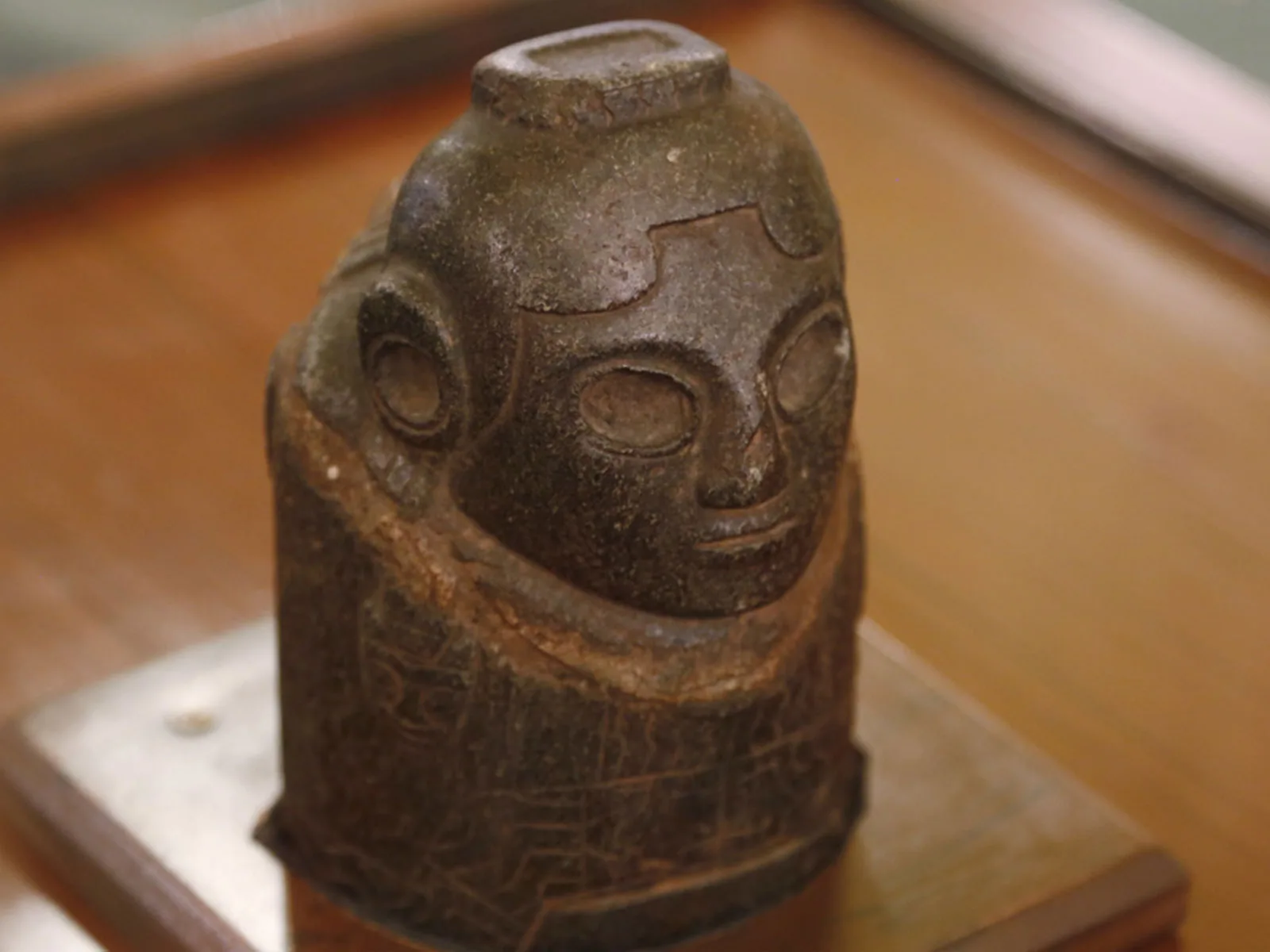 Die «Ekeko»-Figur bei ihrer Restitution in Bolivien 2014.