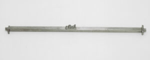 Cubit rod, measuring stick for feet and cubits, circa 1853.