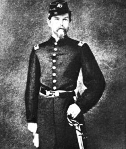 Emil Frey in der Uniform des 82. Illinois Infanterieregiments, 1862.