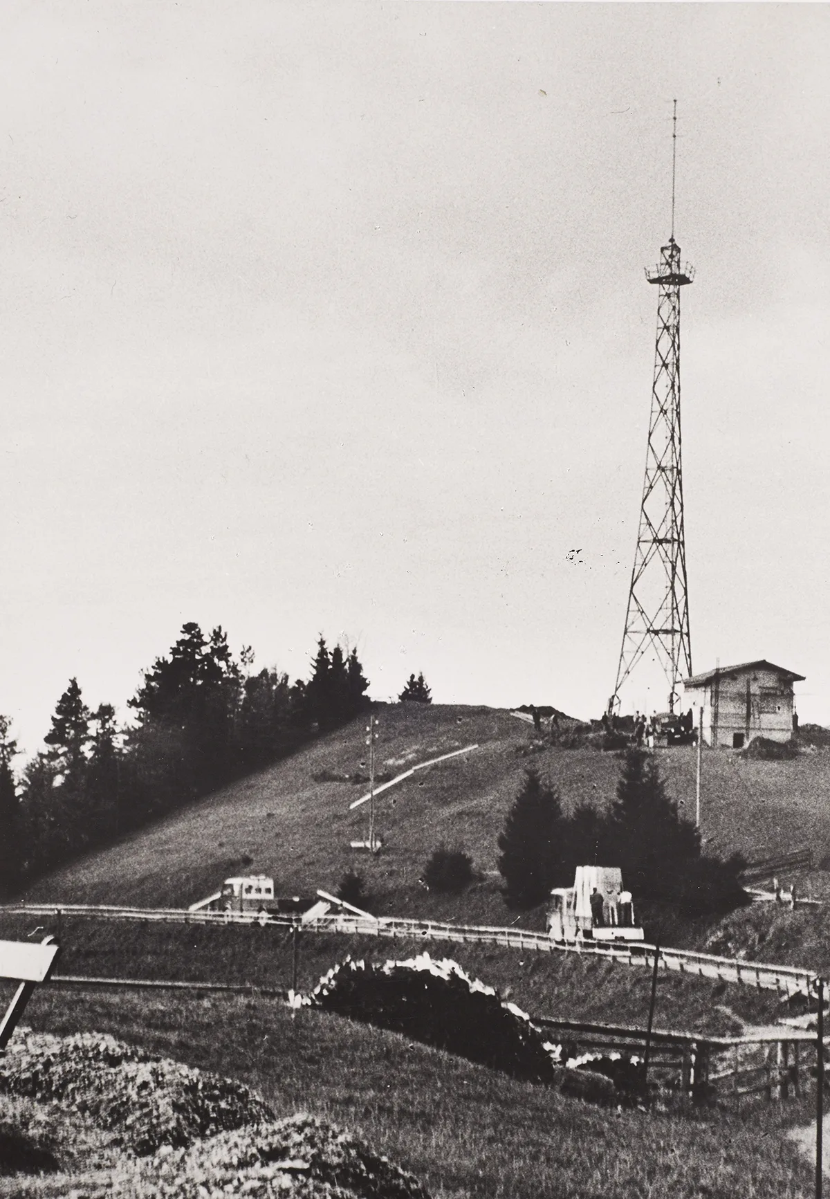 Erster UKW Sender auf dem St. Anton (AI) von 1952