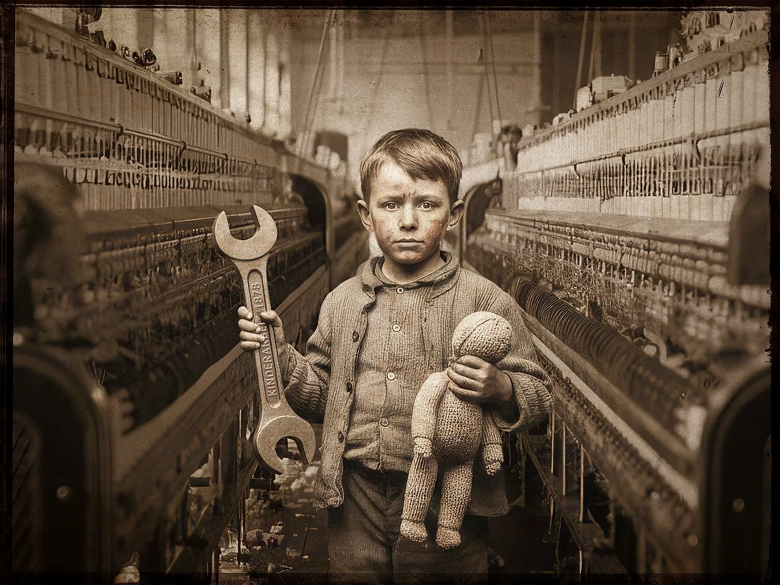 Kinderarbeit war zu Beginn der Industrialisierung Gang und Gäbe. Unter ihren Gegnern und Bekämpfern war Edmund Nüsperli, einer der drei ersten eidgenössischen Fabrikinspektoren. Illustration von Marco Heer.