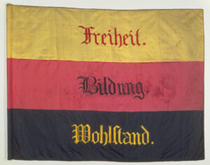 Revolutionsfahne von Lahr, 1849.