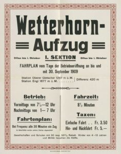 Fahrplan 1908/09.