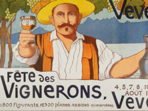 Affiche de la Fête des Vignerons 1905, pour laquelle Doret composa la musique.