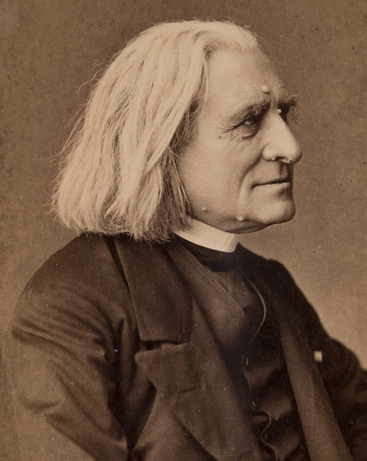 Fotoporträt von Franz Liszt aus den 1880er-Jahren.