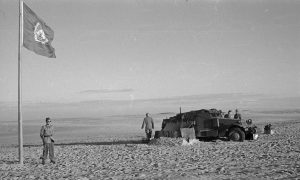 UN peace-keeping troops in the Sinai region, 1956.