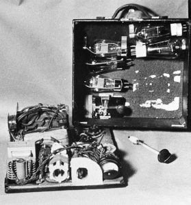 Radio transmitter seized by the police.